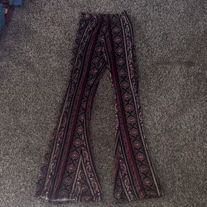 Windsor Paisley Print Trousers - Burgundy, Black, Beige